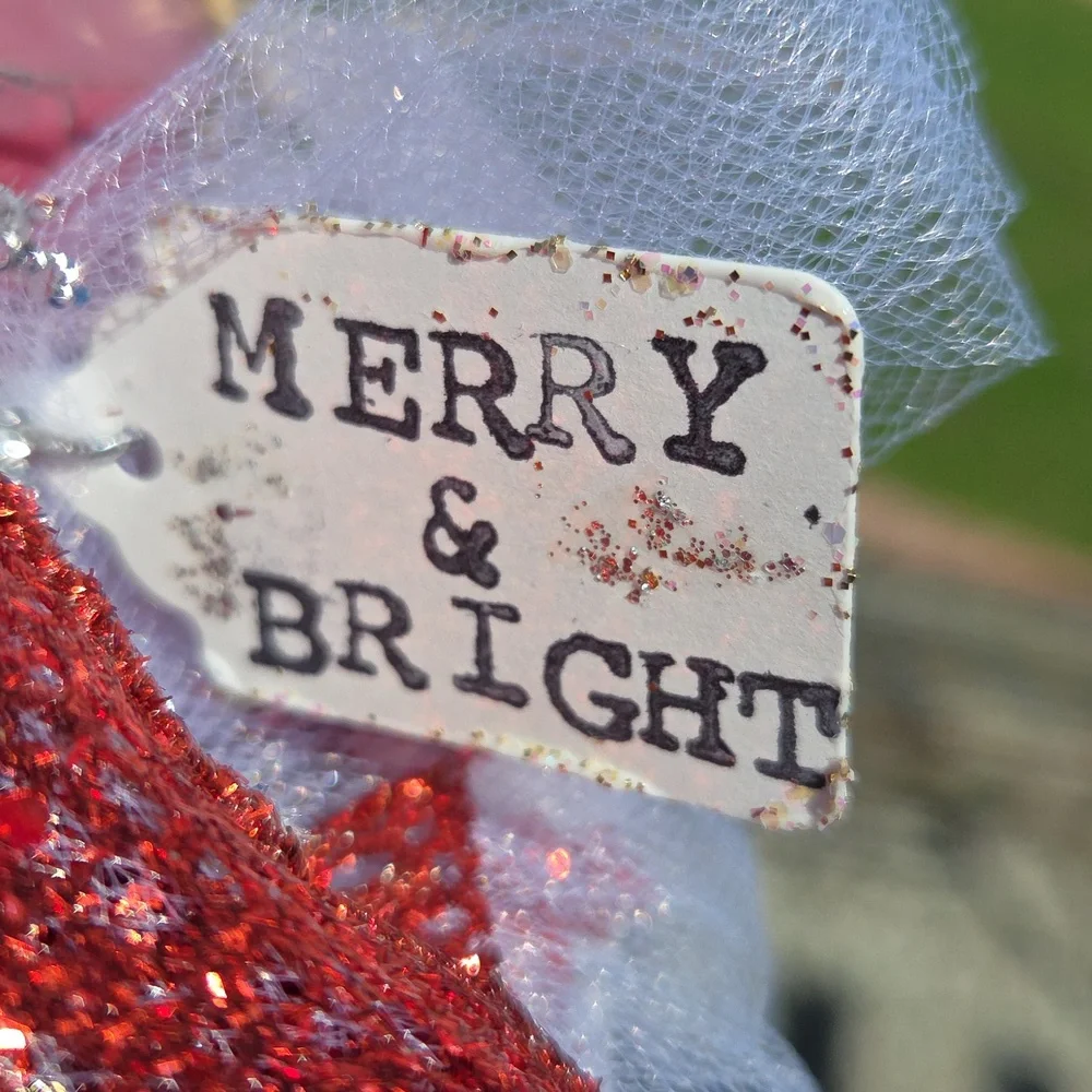 Vintage Red Metal Lantern Christmas Decoration